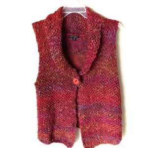 Park Hurst-Multi-Color Crochet Sweater Vest